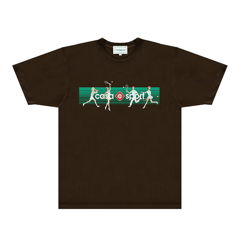 Casablanca T Shirts Fashion Print Street