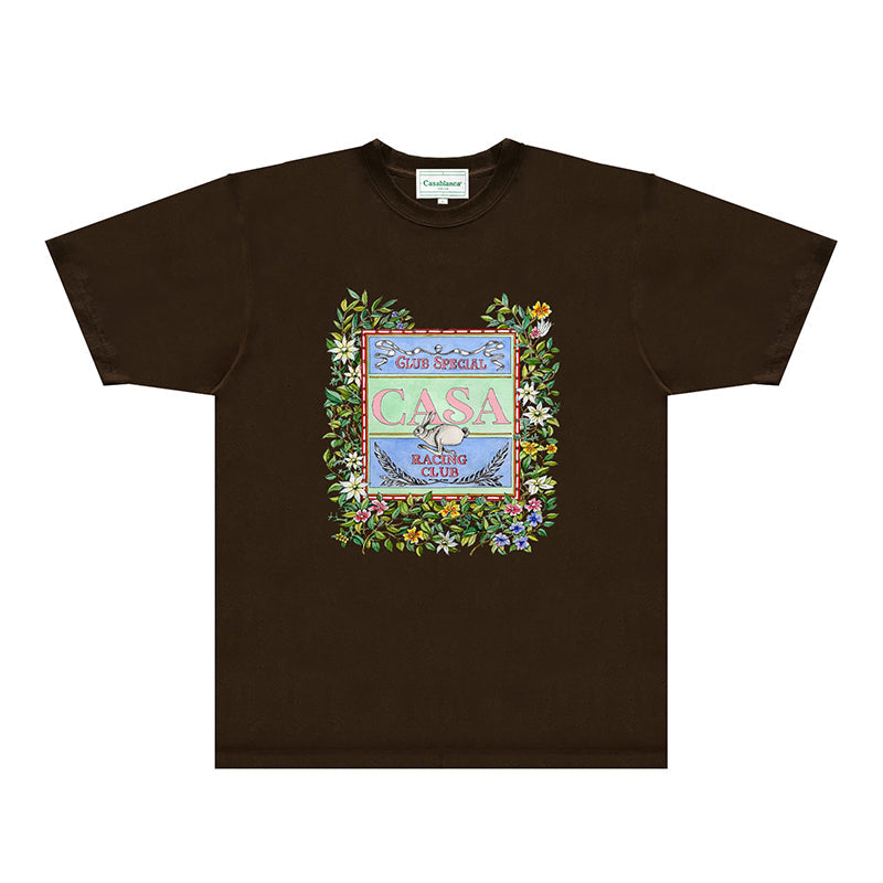 Casablanca T Shirts Fashion Print Street