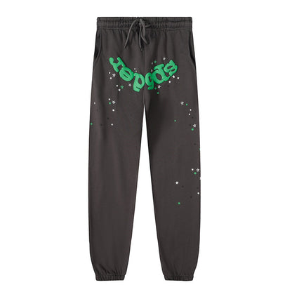 Sp5der Hoodie & Sweatpants 2 Piece Set Velvet Sport