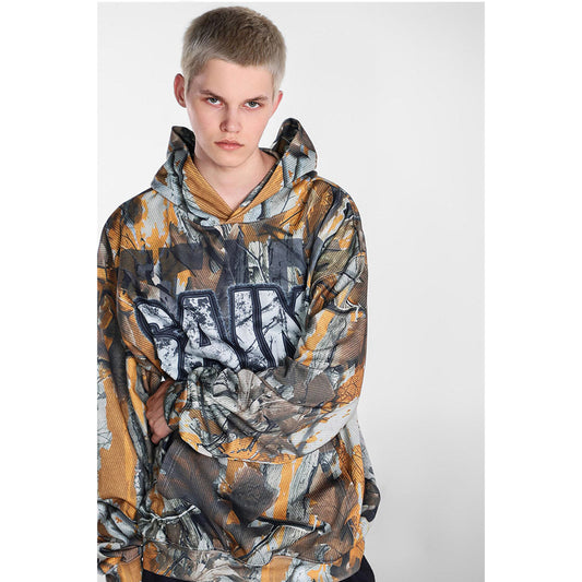 Unisex Hoodies Saint Michael Yellow Camouflage Hoodie
