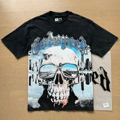 Godspeed T-Shirt Retro Fantasy Pattern
