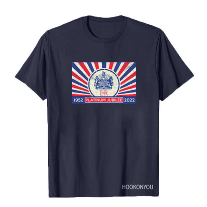 Inspired by Queen's Platinum Jubilee 2022 Elizabeth 70 Years T-shirt Short Sleeve T-shirt
