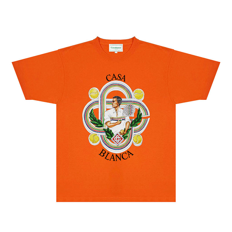 Casablanca T Shirts Fashion Print Street
