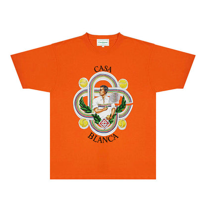 Casablanca T Shirts Fashion Print Street