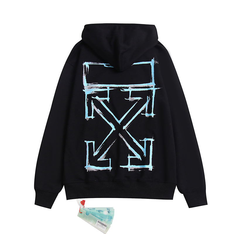 OW Hoodie Blue Chalk Gradient Long Sleeve