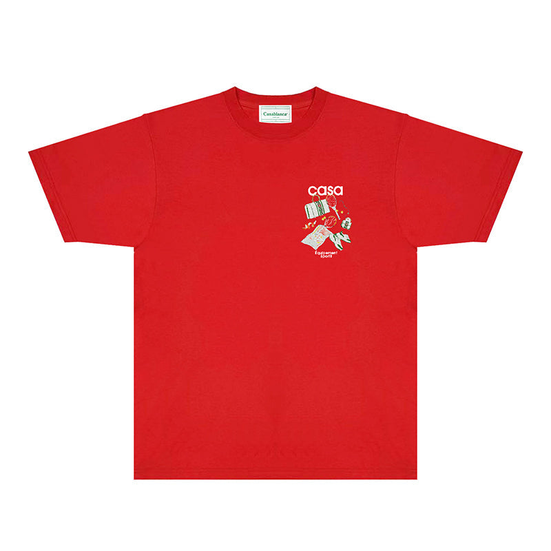 Casablanca T Shirts Fashion Print Street