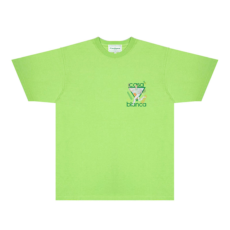 Casablanca T Shirts Fashion Print Street