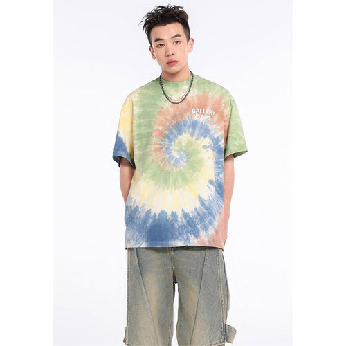 Unisex T-Shirts GALLERY DEPT Tie-dye Painted Loose Short Sleeves