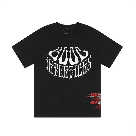 Vlone T Shirts Irregular Letter Print Short-Sleeve T-shirt Men and Women Couple BF Loose Half Sleeve