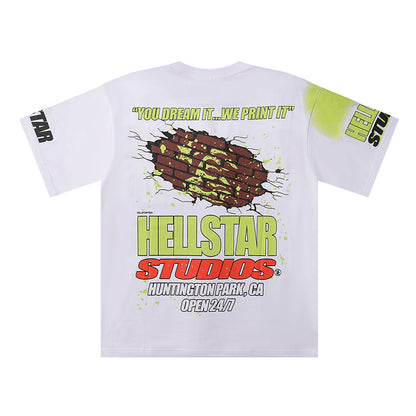 Hellstar T Shirts Retro abstract print