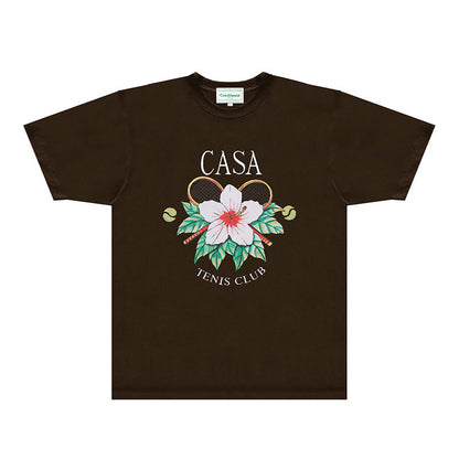 Casablanca T Shirts Fashion Print Street