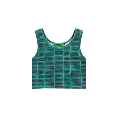 Women Vest Retro Love Full Printed Y2g Short Vest