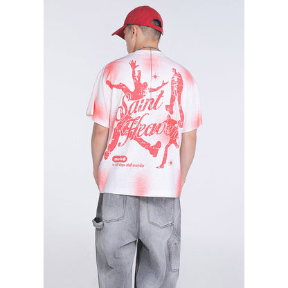 Unisex T-Shirts Saint Michael Fashion Loose Tee