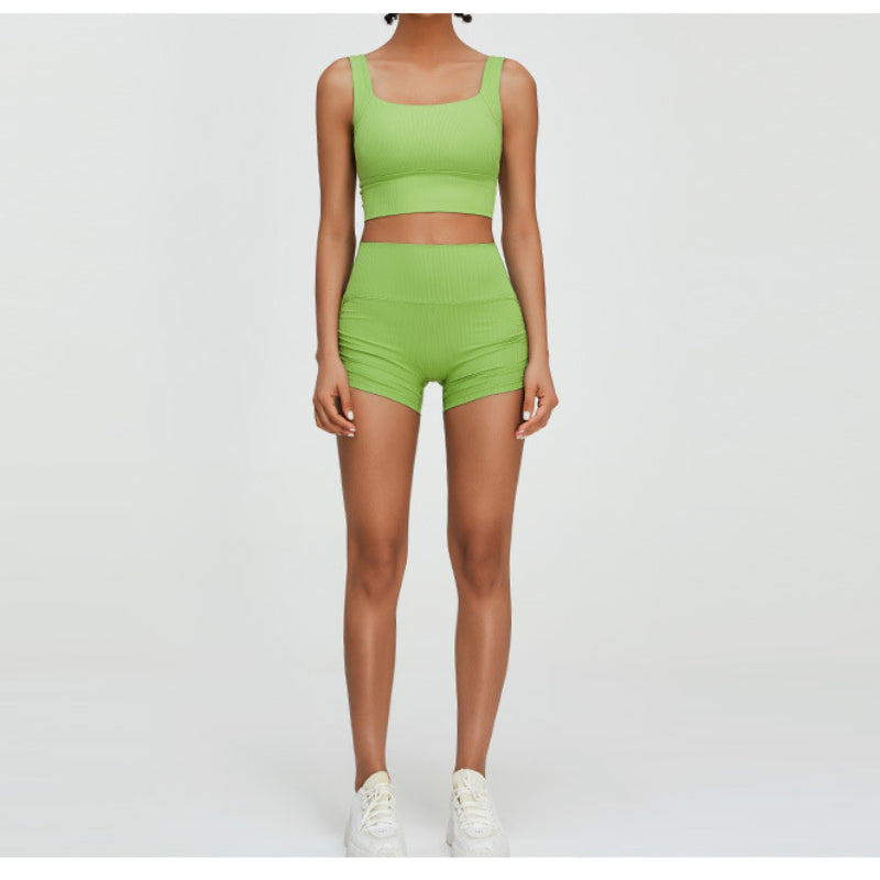 Women Yoga Set Sports Suit Sports Underwear Sports and Fitness Shorts