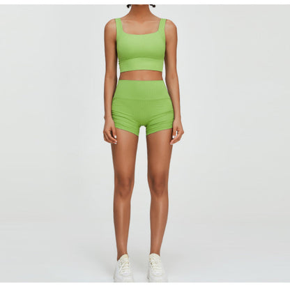 Women Yoga Set Sports Suit Sports Underwear Sports and Fitness Shorts