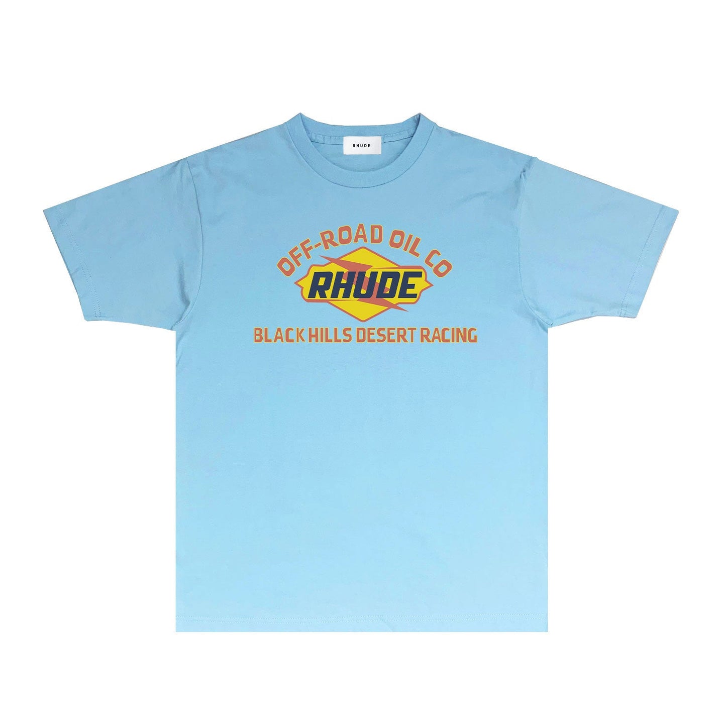 Rhude T Shirts Printed Trendy Pure Cotton