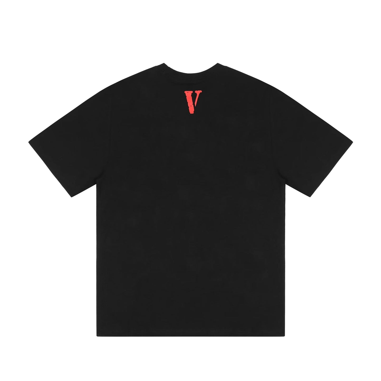 Vlone T Shirt Character Print Short Sleeve T-shirt Men and Women Couple High Street Wide Loose Large V Half Sleeve