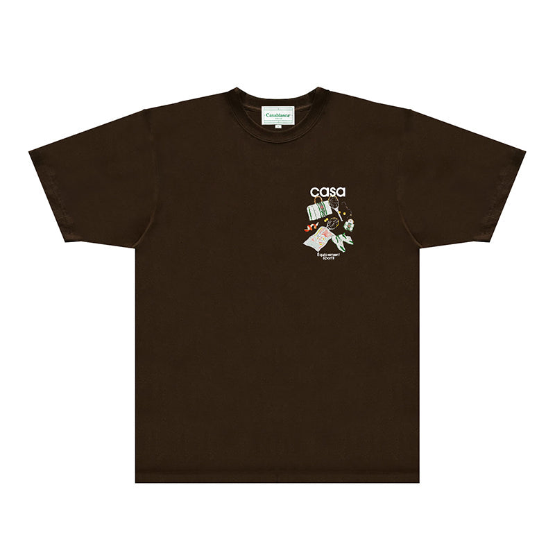 Casablanca T Shirts Fashion Print Street