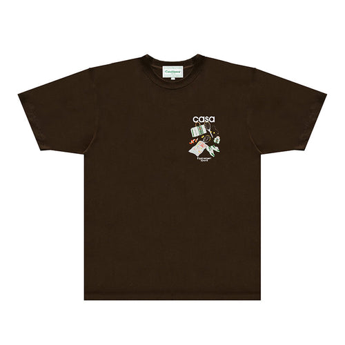 Casablanca T Shirts Fashion Print Street