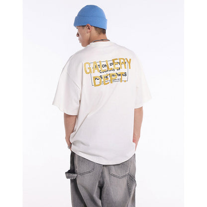 Unisex T-Shirts Graffiti Print GALLERY DEPT Casual, Loose T-Shirt