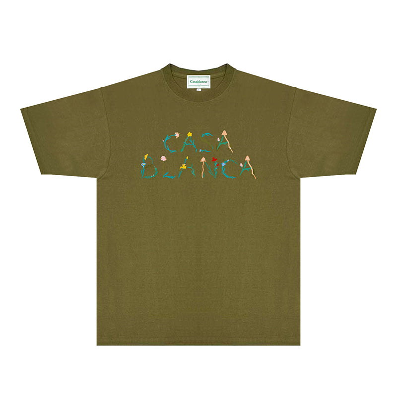 Casablanca T Shirts Fashion Print Street