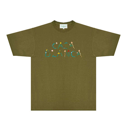 Casablanca T Shirts Fashion Print Street