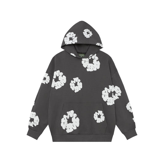 Denim Tears Cotton Wreath Dark Grey Hoodie