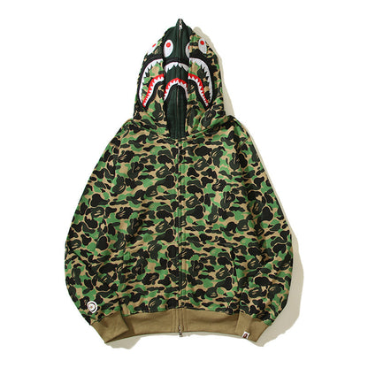 Multicolor Designer Shark Full Zip Up Unisex Y2K Style Streetwear Made with High-Quality Material