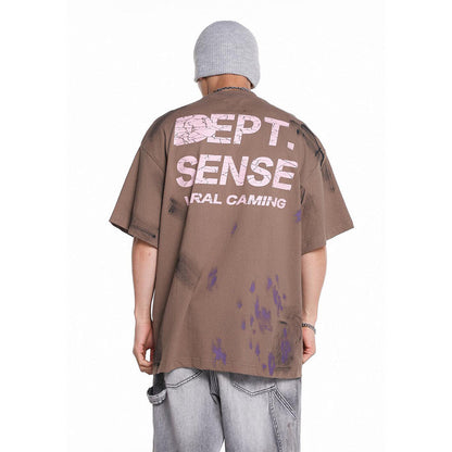 Unisex T-Shirts GALLERY DEPT Casual Loose T-Shirt