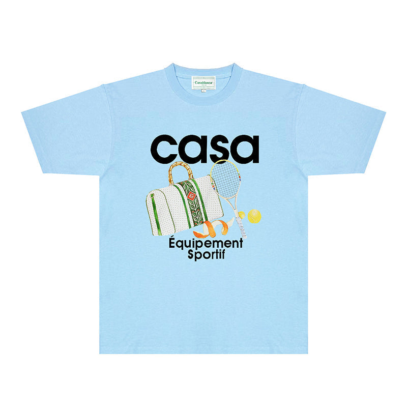 Casablanca T Shirts Fashion Print Street