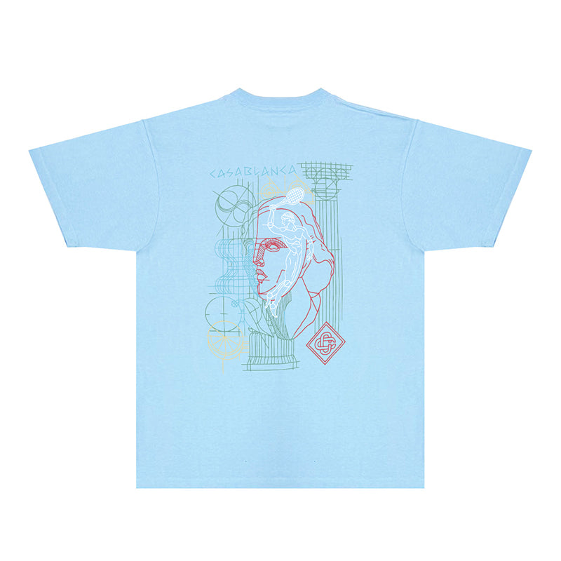 Casablanca T Shirts Fashion Print Street