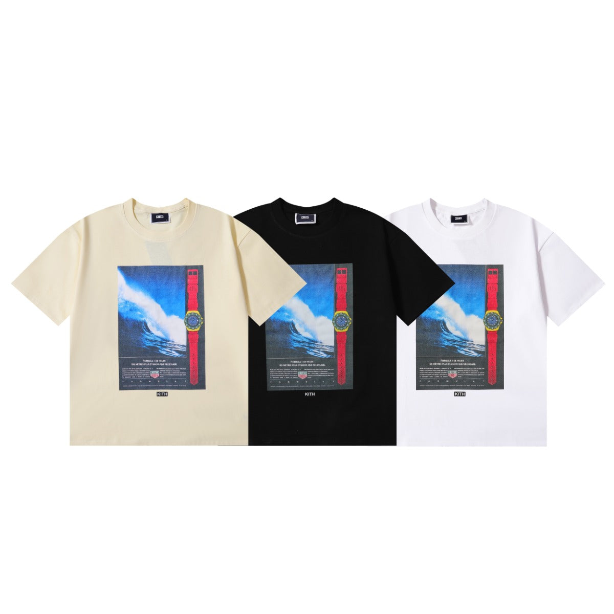 Kith T-Shirt Kith & TAG Heuer Wave Print Tee