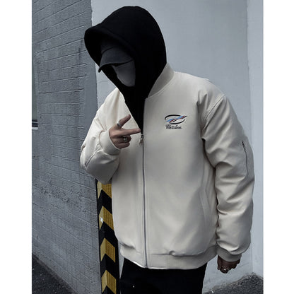 Unisex Baseball Jersey We11done Simple Loose Casual Jacket