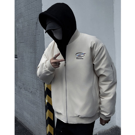 Unisex Baseball Jersey We11done Simple Loose Casual Jacket