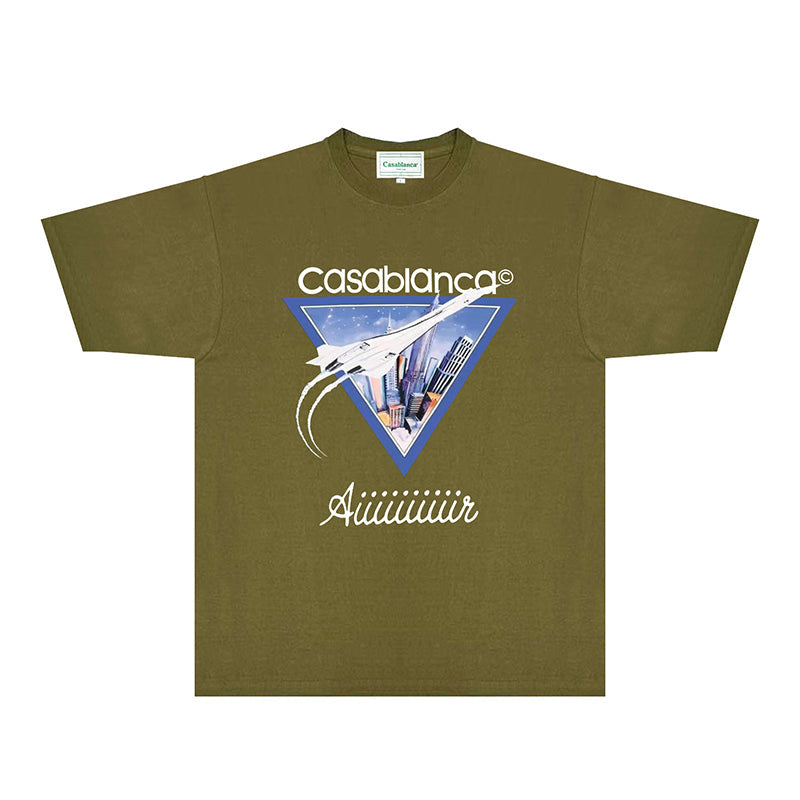 Casablanca T Shirts Fashion Print Street
