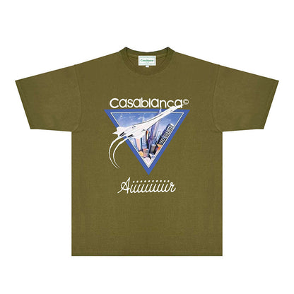 Casablanca T Shirts Fashion Print Street