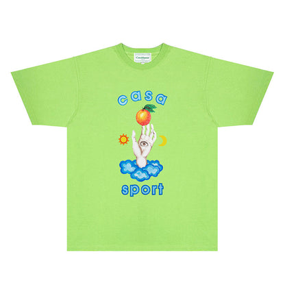 Casablanca T Shirts Fashion Print Street