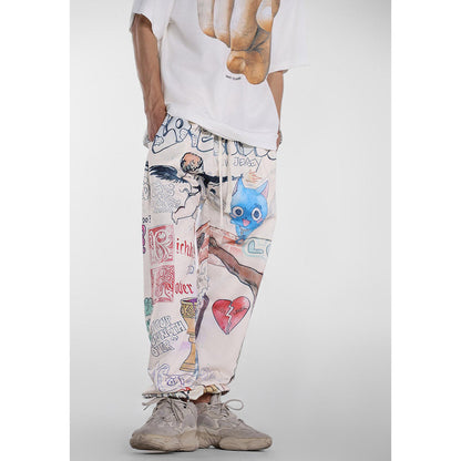 Unisex Pants Saint Michael Trendy Loose Casual Pants