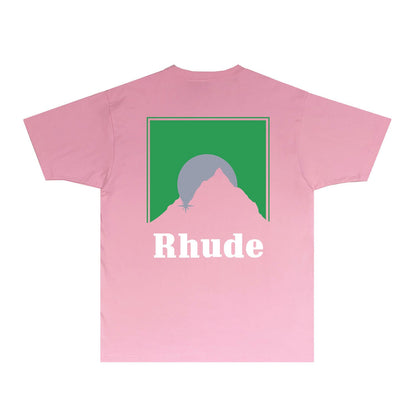 Rhude T Shirts Printed Trendy Pure Cotton