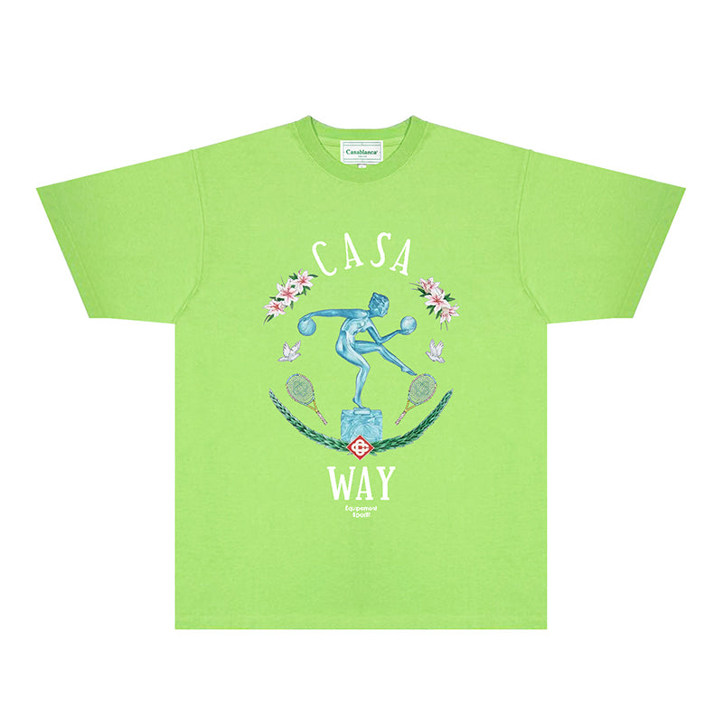 Casablanca T Shirts Fashion Print Street