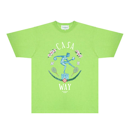 Casablanca T Shirts Fashion Print Street