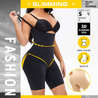 Body Shaper Tummy Control Bodysuit Butt Lifter Trainer Plus Size Sports Retro Training Practicality Fashion Slim