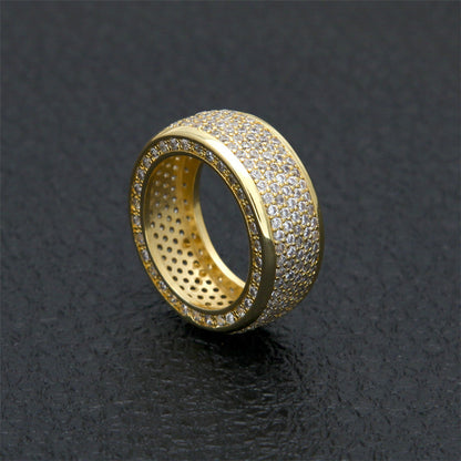 Rings Hip Hop Copper Zircon Ring St. Valentine's Spectrum