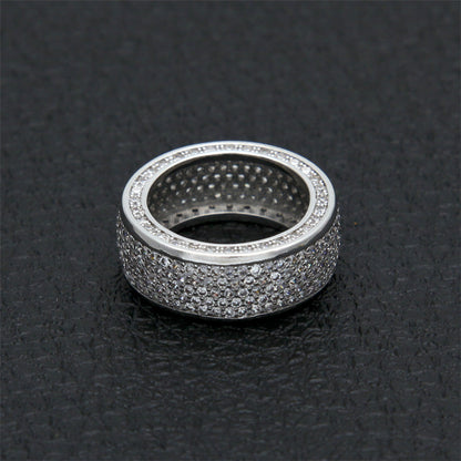 Rings Hip Hop Copper Zircon Ring St. Valentine's Spectrum
