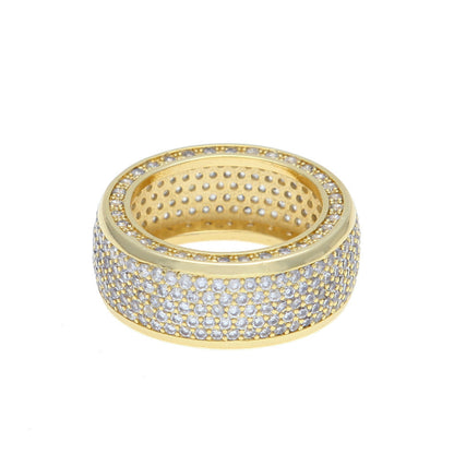 Rings Hip Hop Copper Zircon Ring St. Valentine's Spectrum