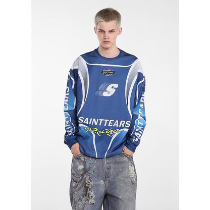 Men Long Sleeve Shirt Saint Michael Loose Long Sleeve Shirt