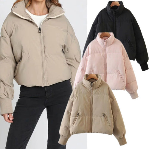 Women Cotton Coat Loose and Warm Idle Style down Jacket