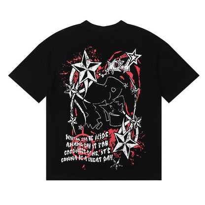 Hellstar T Shirts Retro abstract print