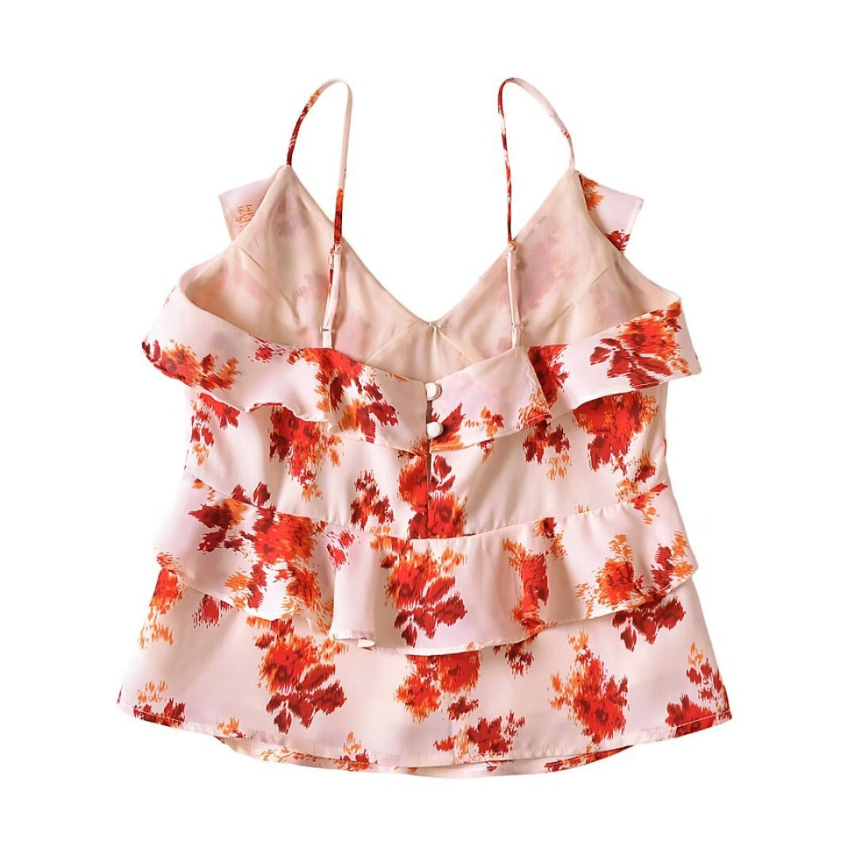 Women Tops Summer Vintage Floral Sling Top