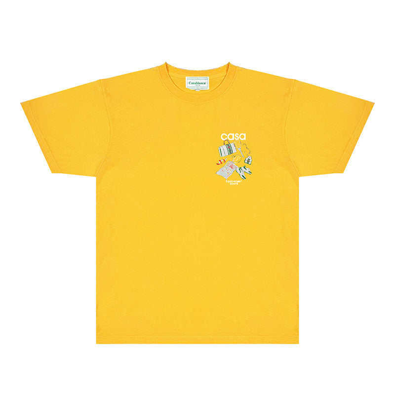 Casablanca T Shirts Fashion Print Street